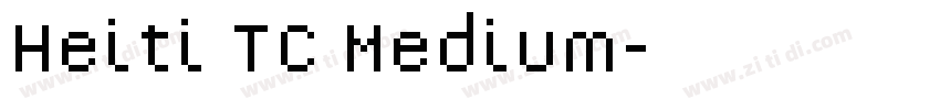 Heiti TC Medium字体转换
